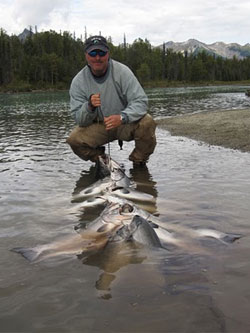 Alaska Silver Salmon Fishing, Kasilof River