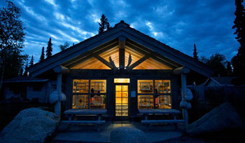 Outside of our Fishing Lodge